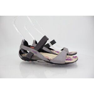 Cushe Ilima Women’s Sport Sandals Purple Floral Footbed Adjustable Straps Size 6